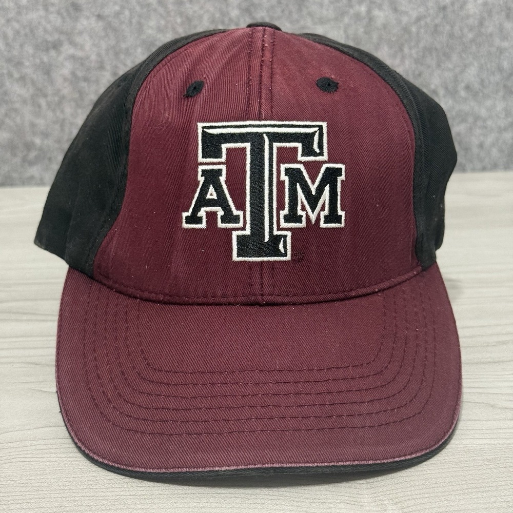 Texas A&M Aggies Hat Cap Maroon Black Adjustable Collegiate Headwear NCAA